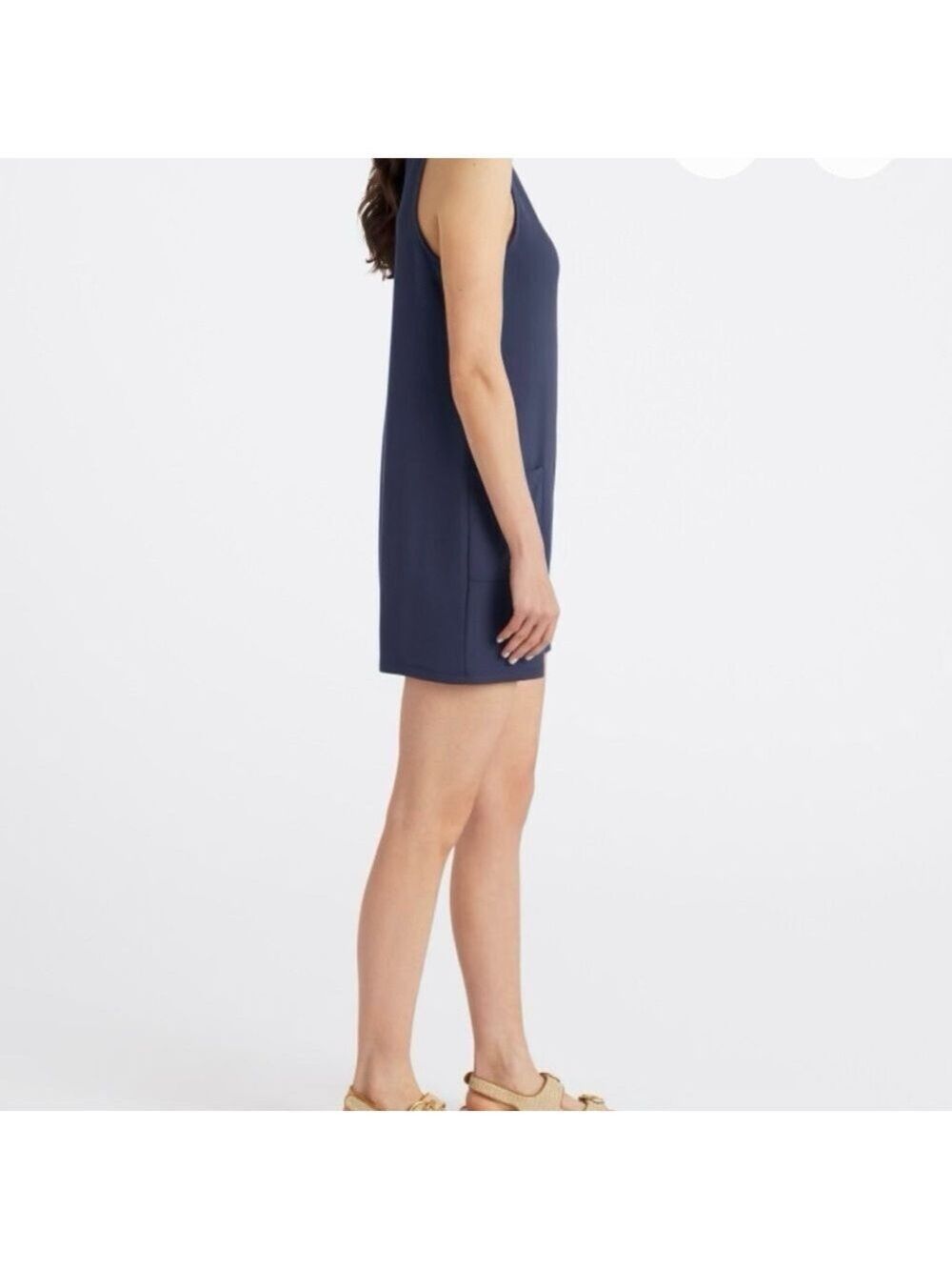 Threads 4 Thought Rainey Patch Pocket Romper Navy Small - Picture 5 of 11